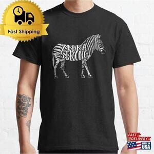 Zebra Strong EDS Awareness Support Graphic Unisex T-Shirt